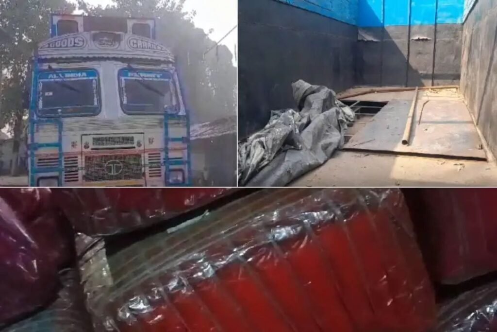 ट्रक की पुलिस ने ली तलाशी, फिर जो मिला, गांजा तौलते-तौलते थक गए अफसर