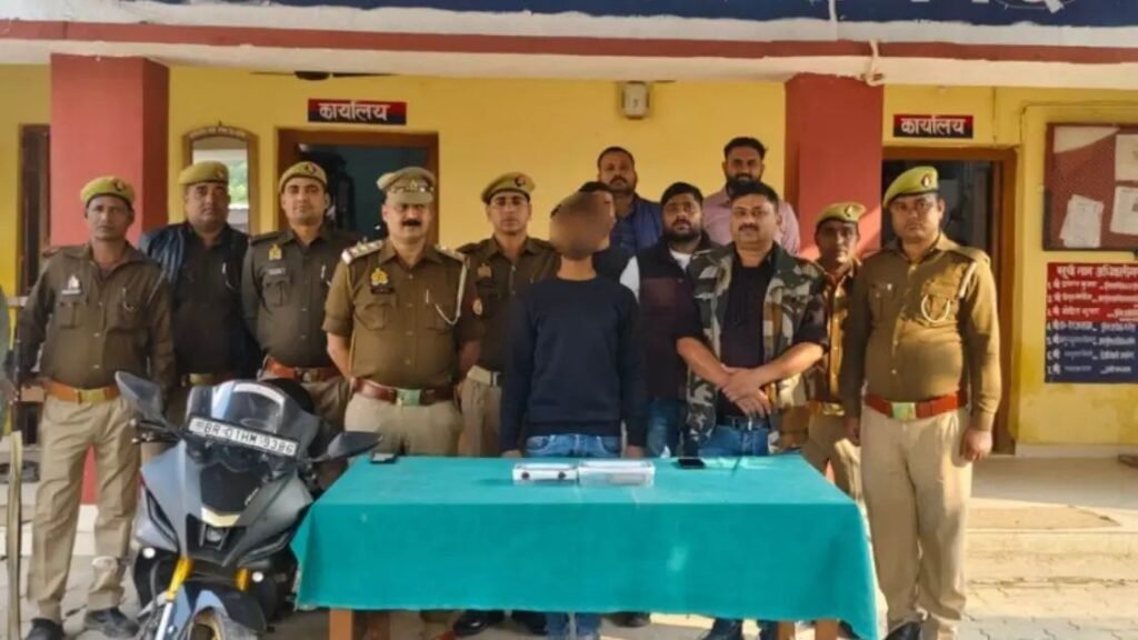 गाजीपुर में एक करोड़ की हेरोइन संग बिहार के तस्कर को पुलिस ने दबोचा