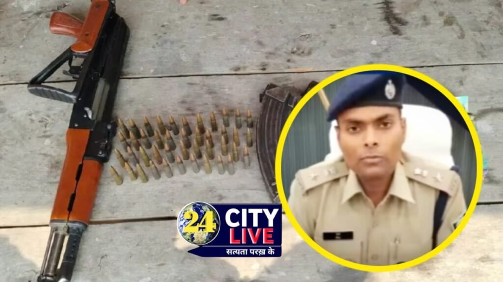 बिहार के भोजपुर में इनामी के घर से एके-47 रायफल और हैंड ग्रेनेड बरामद, एक गिरफ्तार