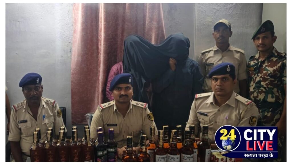 पटना: चौक थाना पुलिस की बड़ी कार्रवाई, चोरवा मंदिर के पास से 18 लीटर से अधिक विदेशी शराब के साथ दो तस्कर गिरफ्तार